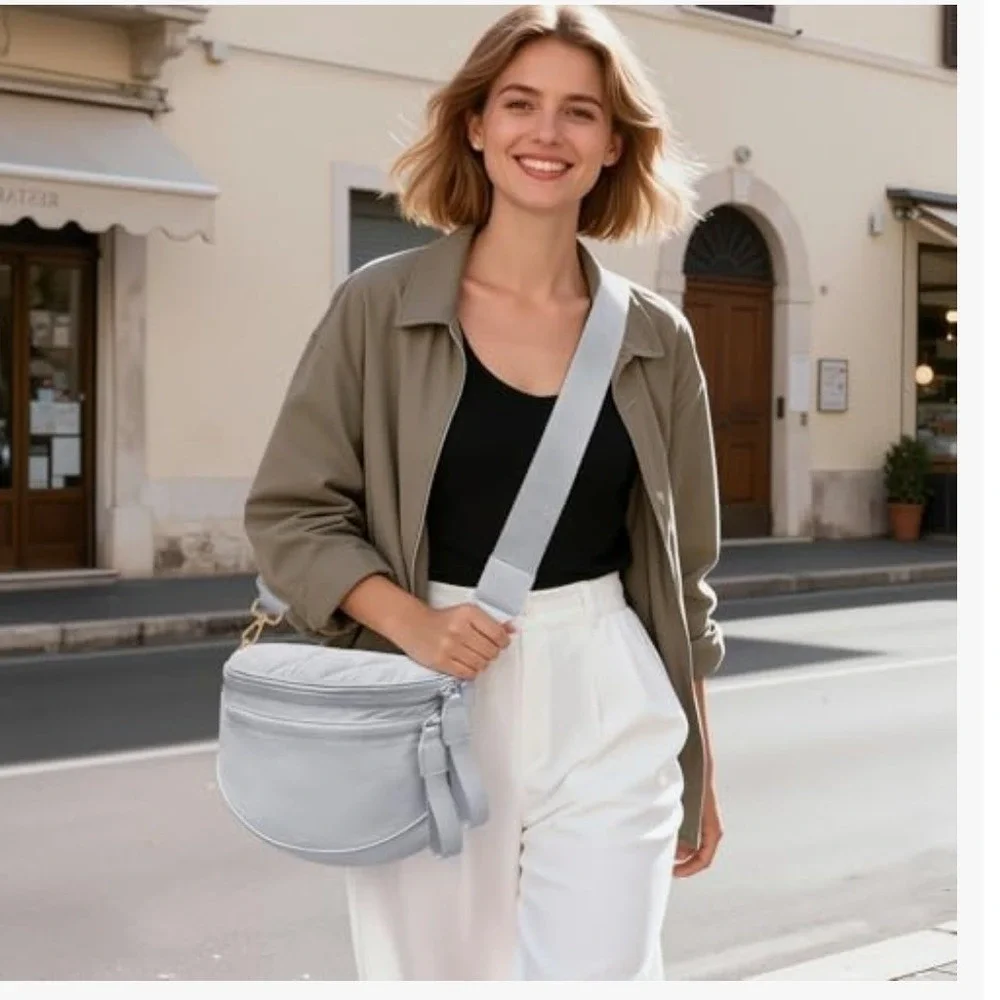 Oscaurt Crossbody Bag for Women, Elegant Fanny Pack Waterproof Waist Bag